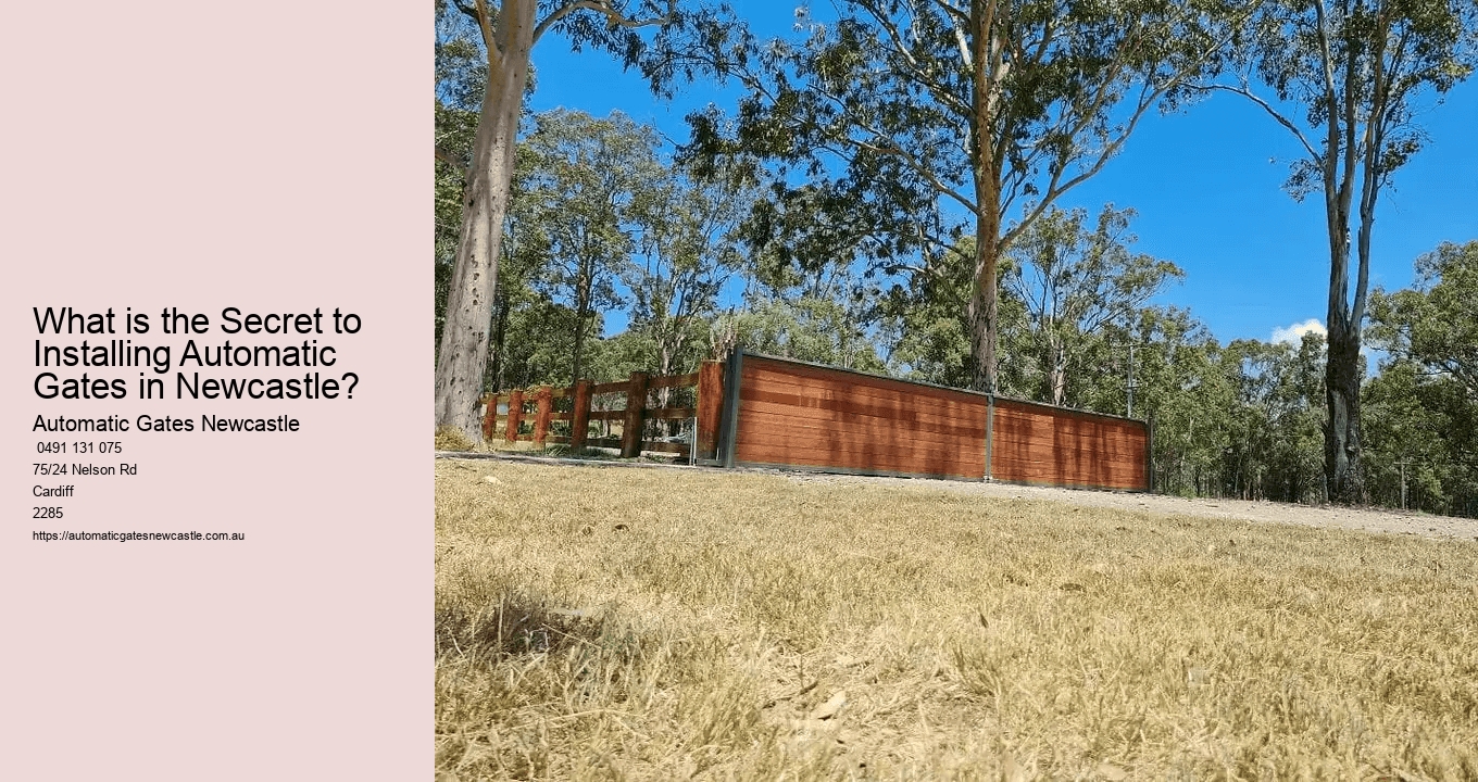 What is the Secret to Installing Automatic Gates in Newcastle?